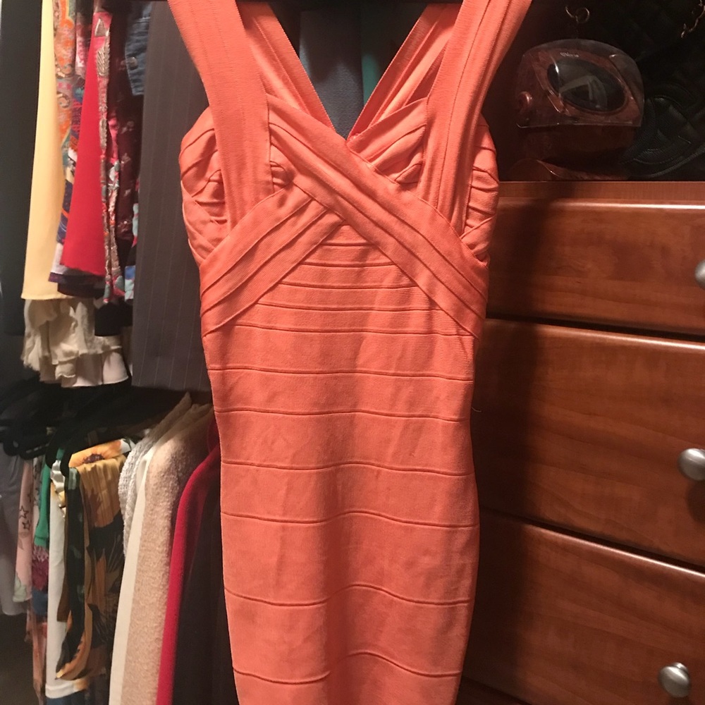 Herve Ledger inspired peach dress